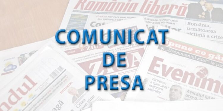 COMUNICAT DE PRESĂ