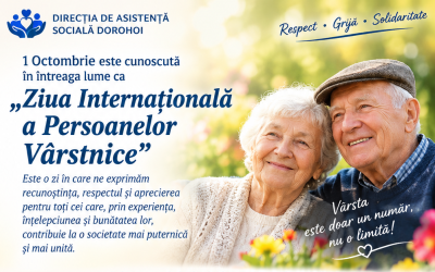 1 octombrie – Ziua Internațională a Persoanelor Vârstnice